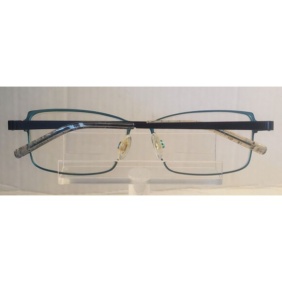 Next Issue AN 200 COL 91 Teal Blue Rectangle Eyeglasses Frame Only 55-14-140 mm main image 4